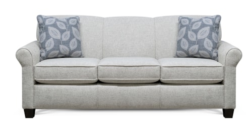 Transitional Sofa with Accent Pillows