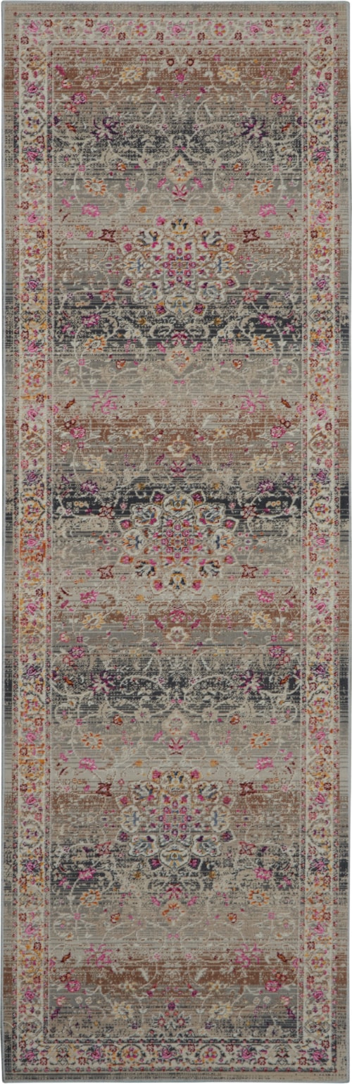 2'4" x 8' Grey Runner Rug