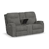 Flexsteel Penn Power Reclining Console Loveseat