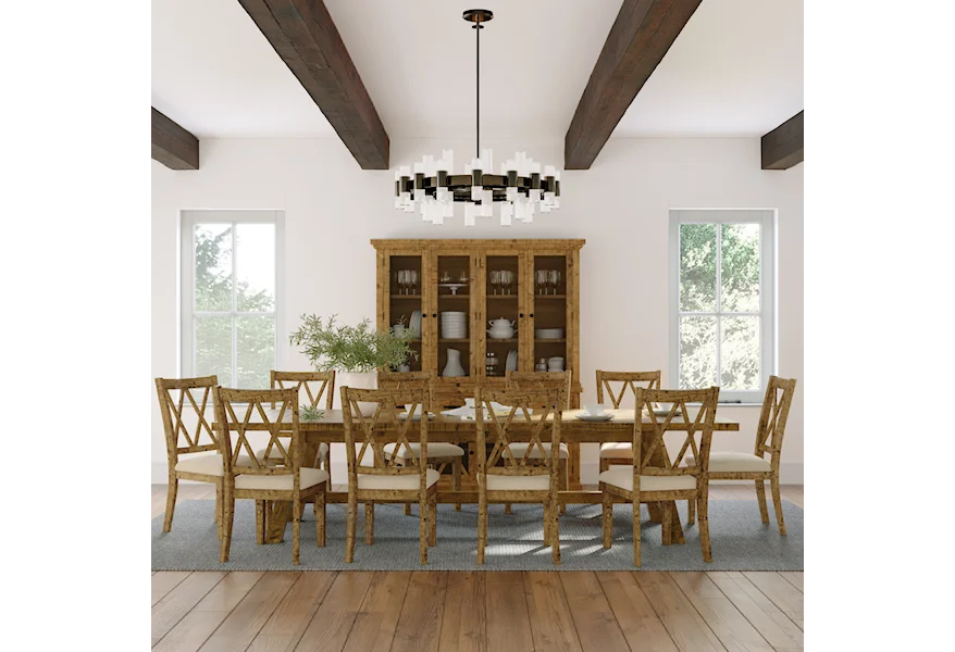Telluride Trestle Ext. Dining Table by Jofran at Jofran