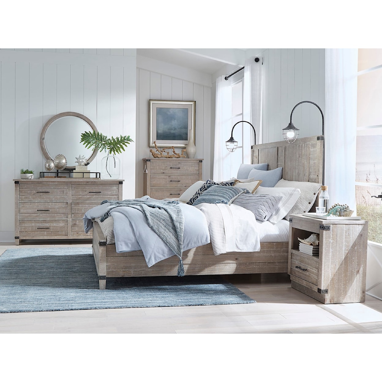Aspenhome Foundry King Panel Bed