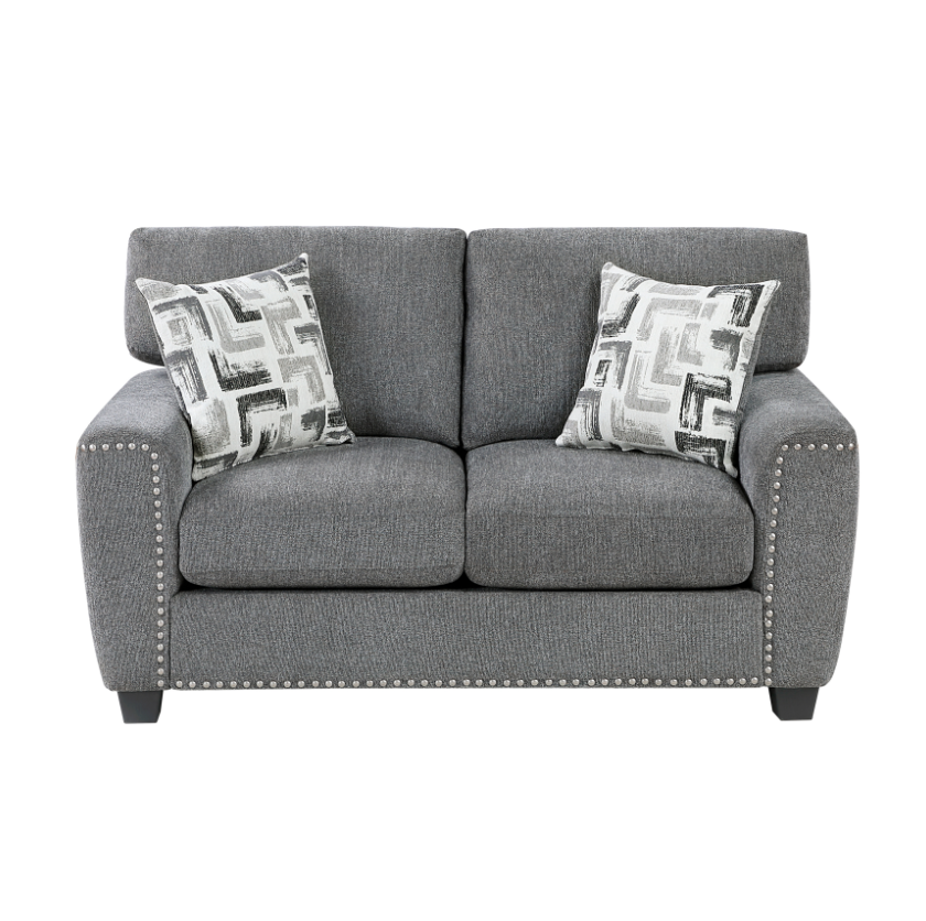 Loveseat with Nailhead Trim