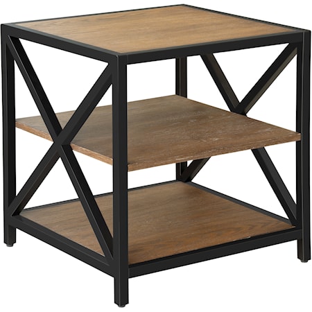 Three Shelf End Table