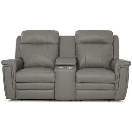 Asher Power Reclining Console Loveseat