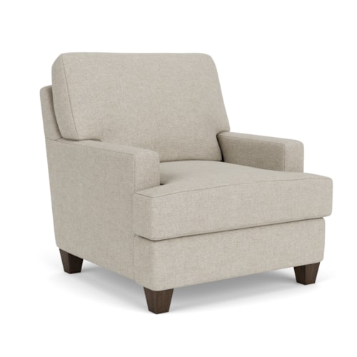 Contemporary Chair with Track Arms