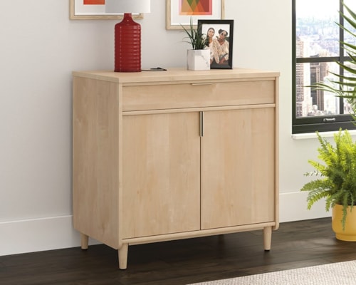 Mid-Century Modern 2-Door Base Storage Cabinet