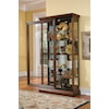 Pulaski Furniture Curios Living Room Sliding Door Curio Cabniet