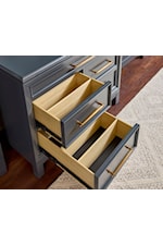 Storage drawers with dividers