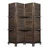 Milton Greens Stars Room Divider ANTIQUE BROWN 4 PANEL ROOM DIVIDER | WITH SH
