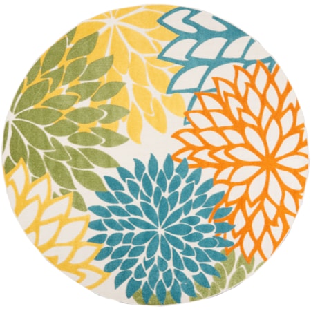 7'10" Round  Rug