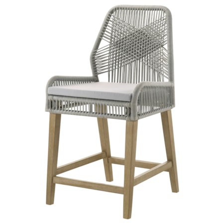 Woven Rope Counter Chair w/ Cushion