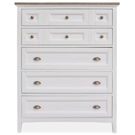 Two-Tone 5-Drawer Chest