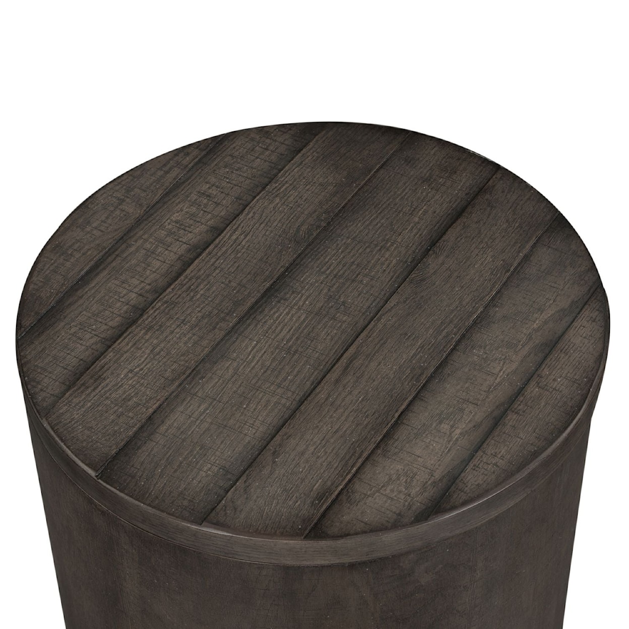 Liberty Furniture Modern Farmhouse Round Drum End Table