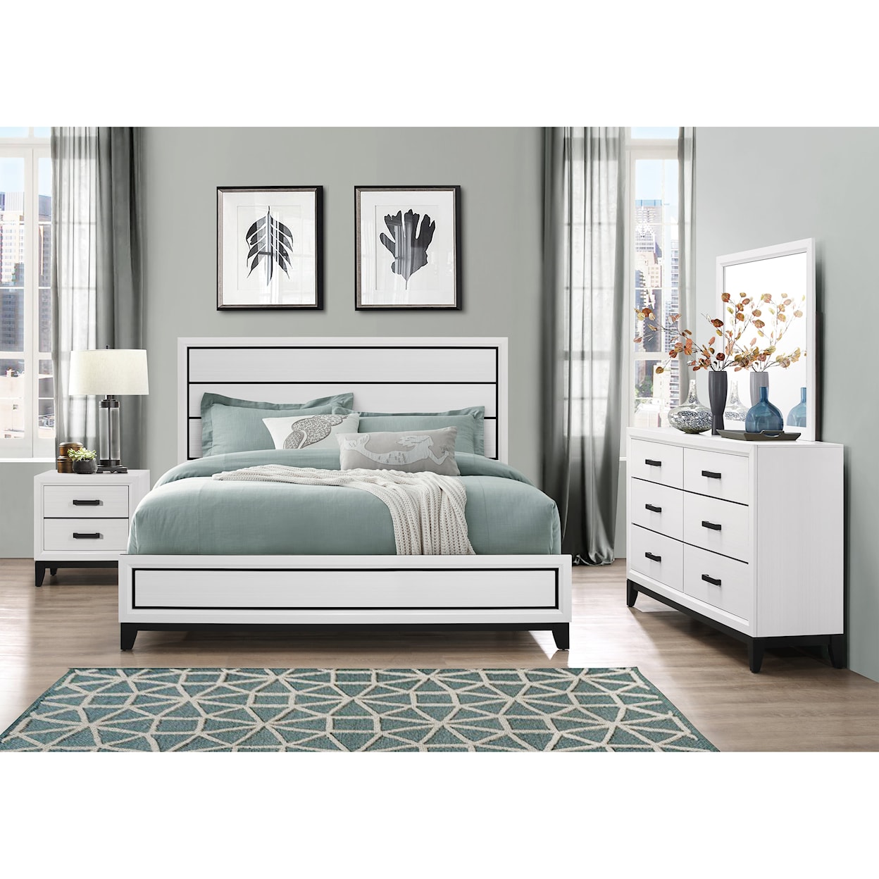 Global Furniture Kate 6-Drawer Dresser