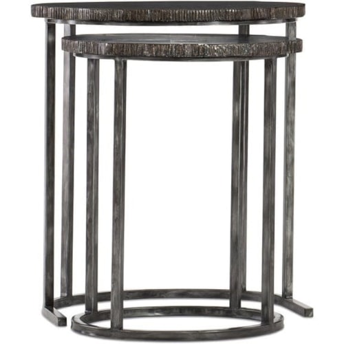 Industrial Nesting Tables with Metal Frame