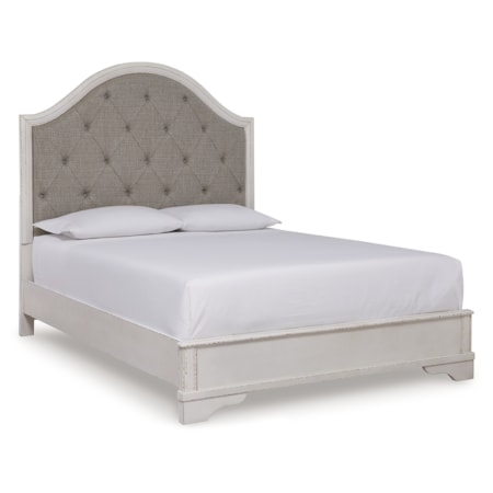 Queen Upholstered Panel Bed