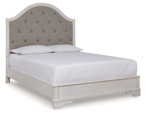 Queen Upholstered Panel Bed