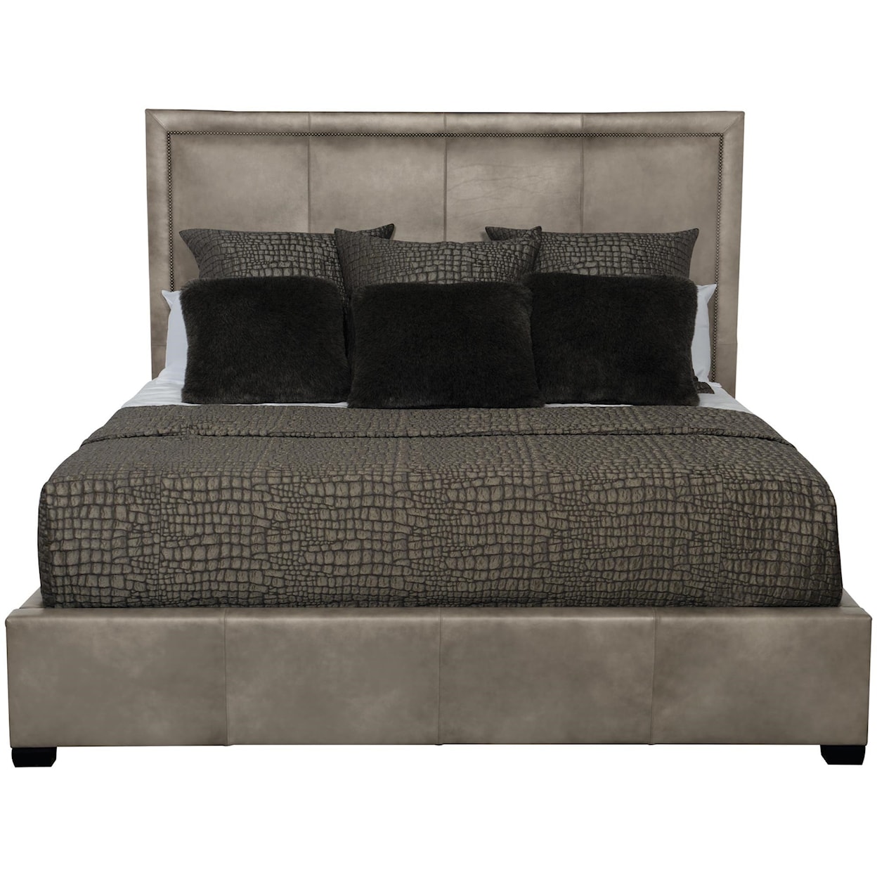 Bernhardt Bernhardt Interiors Morgan Leather Panel Bed King