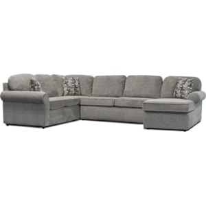 Casual 3-Piece Sectional Sofa with Chaise