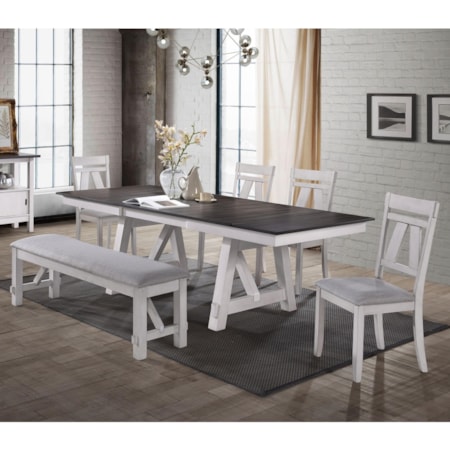 Table & Chair Set with Bench