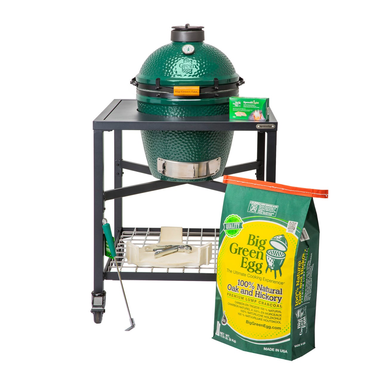 Medium Big Green Egg in a Modular Nest