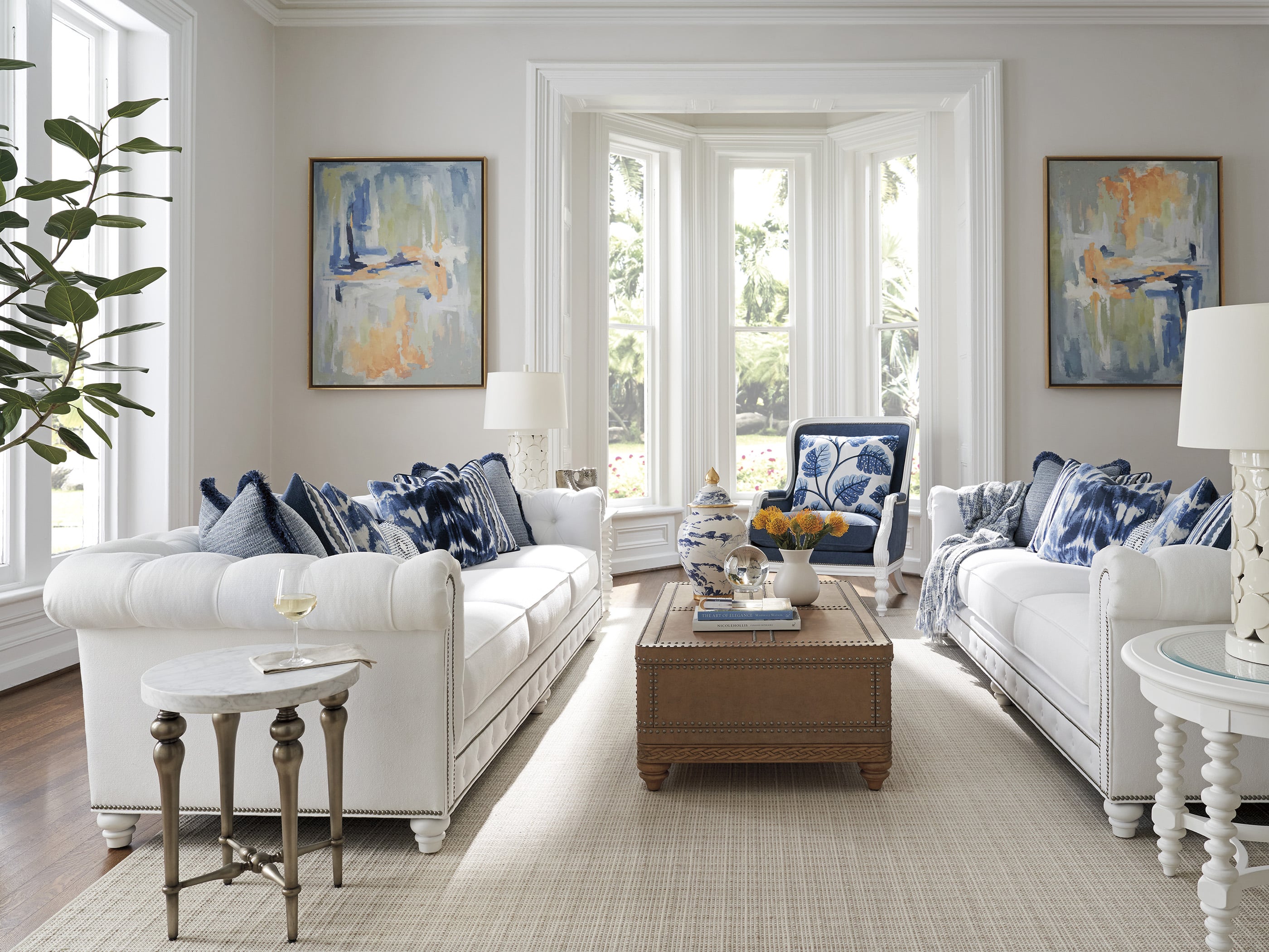 Barclay Butera Villa Blanca Argos Martini Table