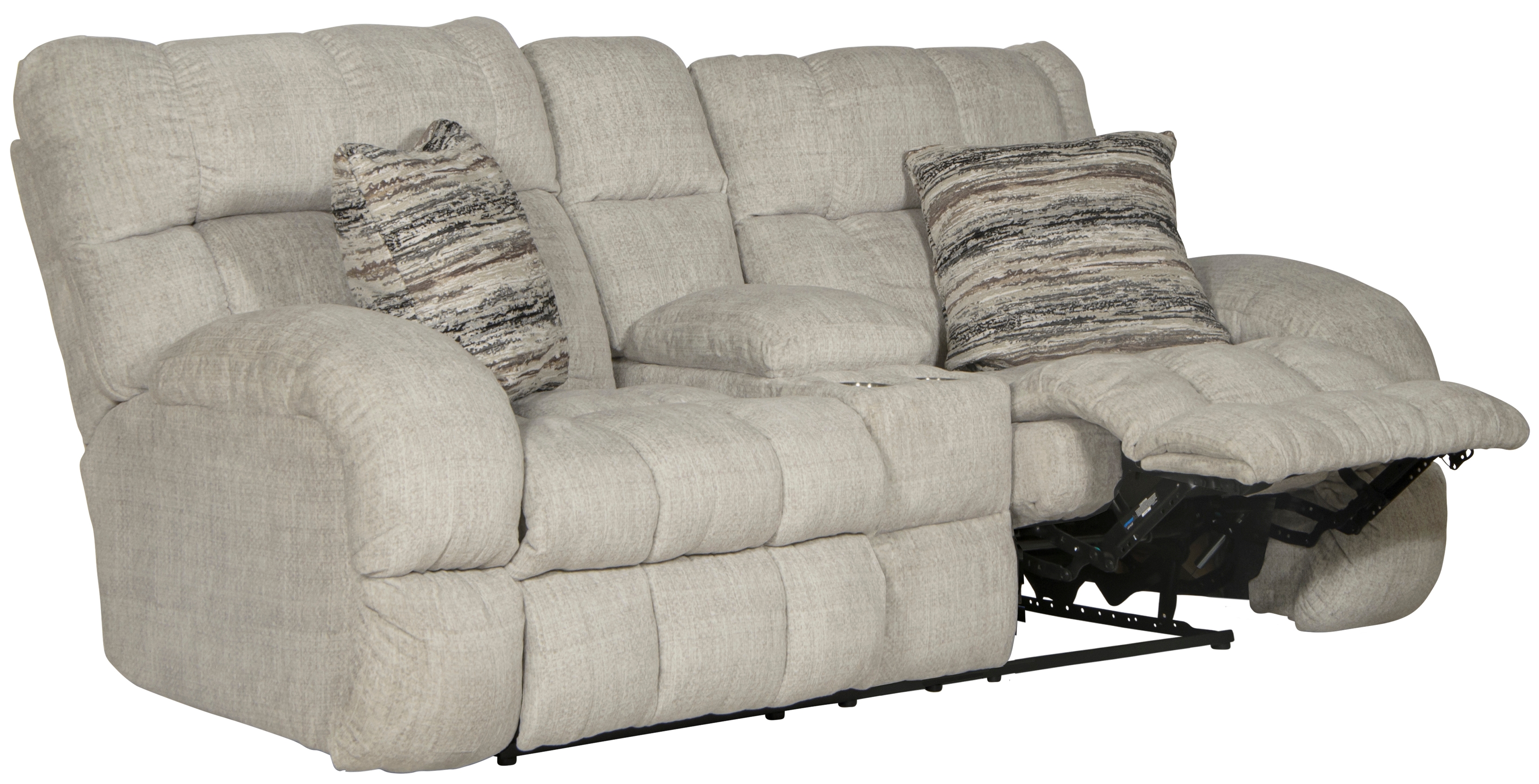 Catnapper Ashland Lay Flat Manual Reclining Console Loveseat