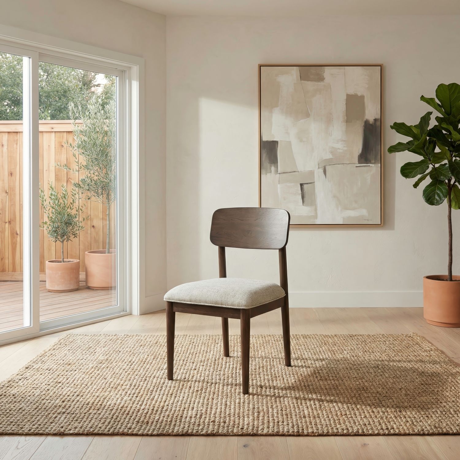 Panel-Back Dining Side Chair