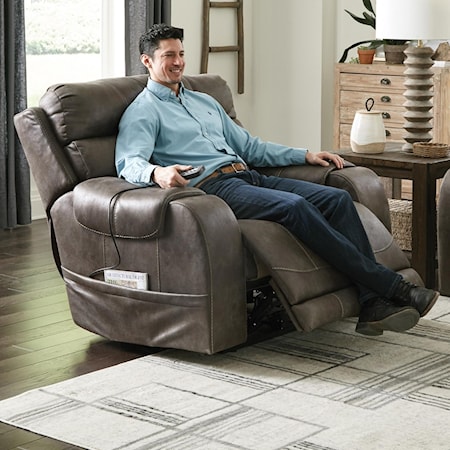 Pwr Hdrst Pwr Lay Flat Wall Hugger Recliner
