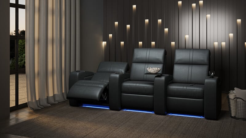 Palliser Flicks Flicks 3-Seat Straight Theater Seating