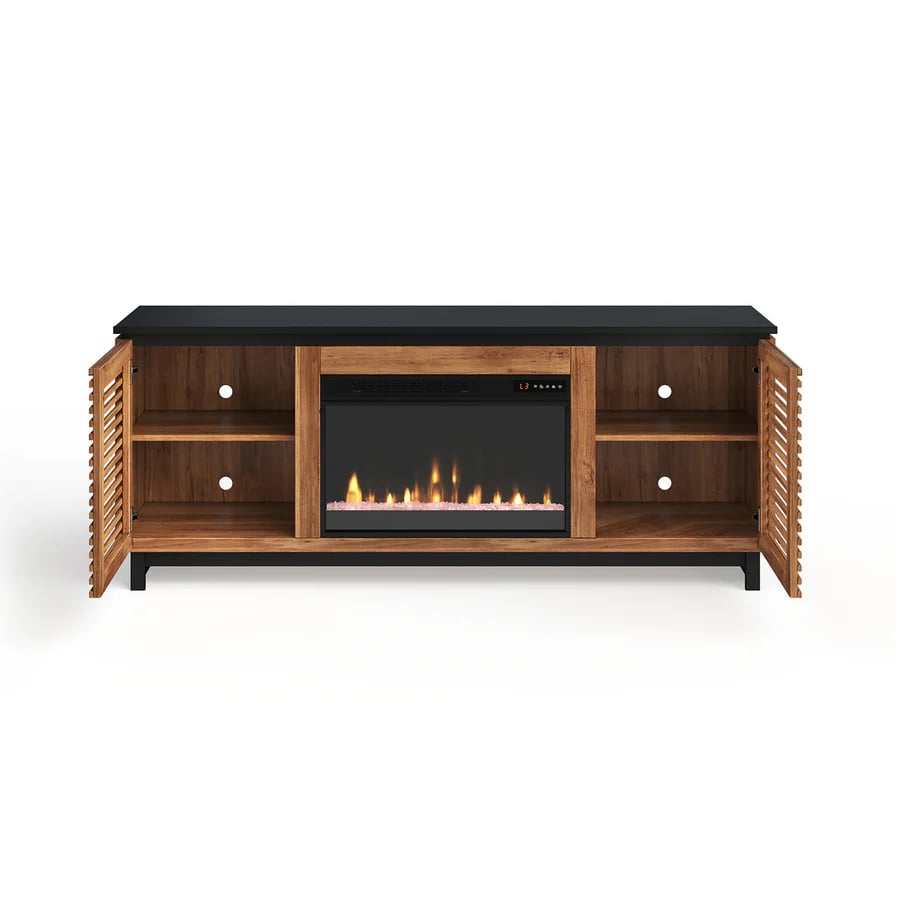2-Door 69" Fireplace TV Stand