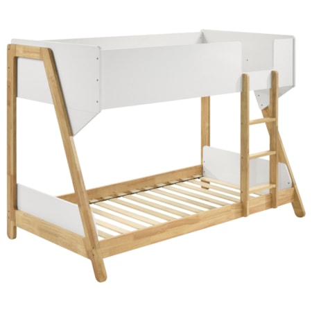 Wyatt Wood Twin Over Twin Bunk Bed and