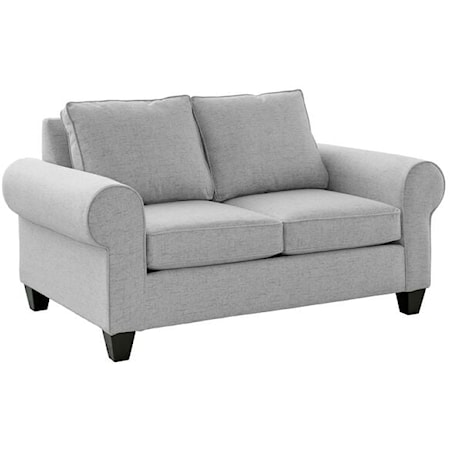  Loveseat with Rolled Arms