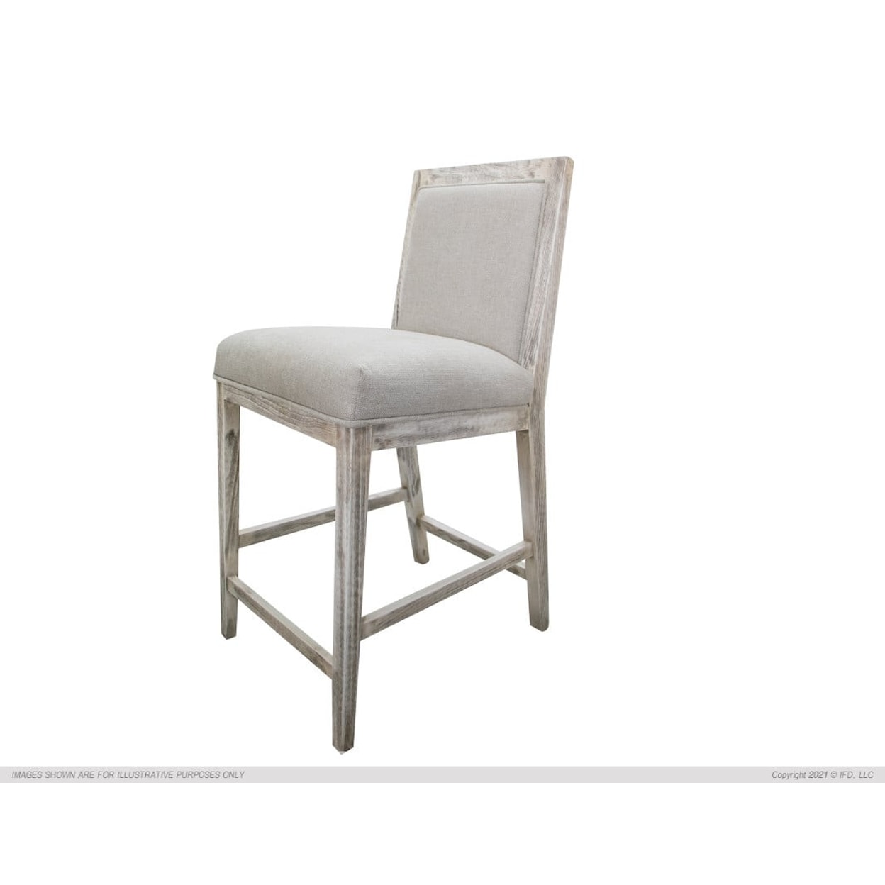 International Furniture Direct SEATING COLLECTION Upholstered Barstool