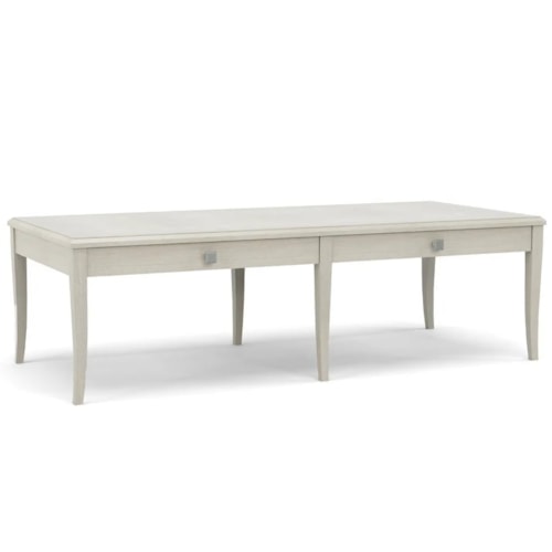 Mid-Century Modern Olympia Cocktail Table with 2 Drawers