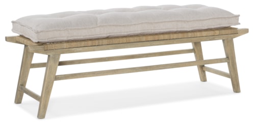 Coastal Bed Bench with Cushion