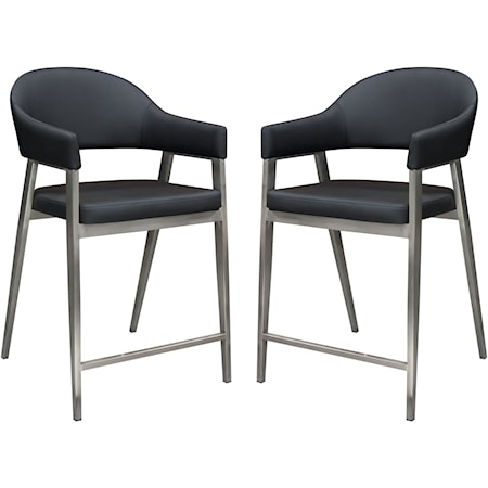 Set of Two Counter Height Chairs