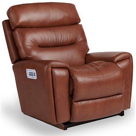 Power Rocking Recliner w Headrest & Lumbar