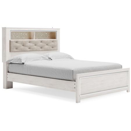 Queen Panel Bookcase Bed