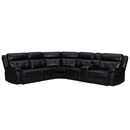 6-Piece Manual Reclining Sectional Sofa