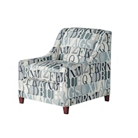 Accent Chair with Sloping Track Arms