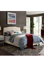 Modway Amelia King Faux Leather Bed