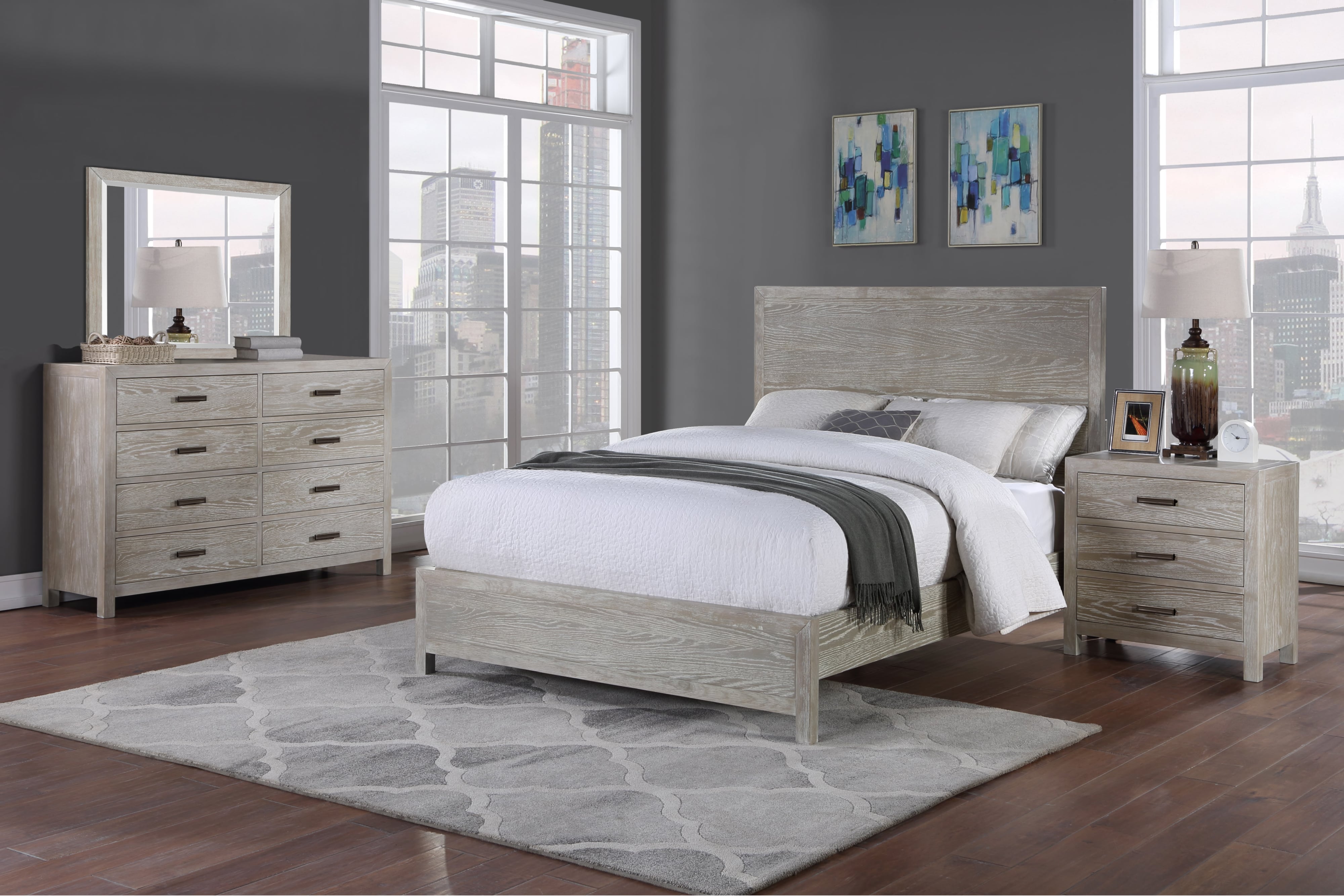 Winners Only Fresno BFG2001K Transitional Panel King Bed Conlin's