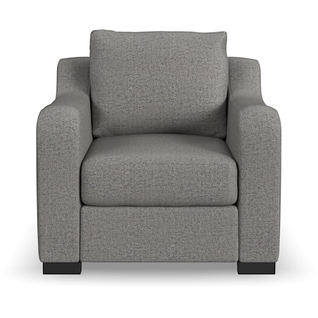 Casual Chair with Sloped Arms