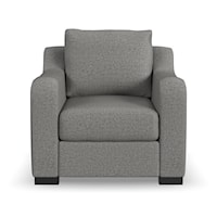 Casual Chair with Sloped Arms