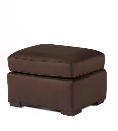 Contemporary Willem Ottoman with Block Legs