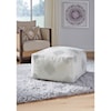 Signature Design by Ashley Poufs Mabyn Ivory/Beige/Gray Pouf