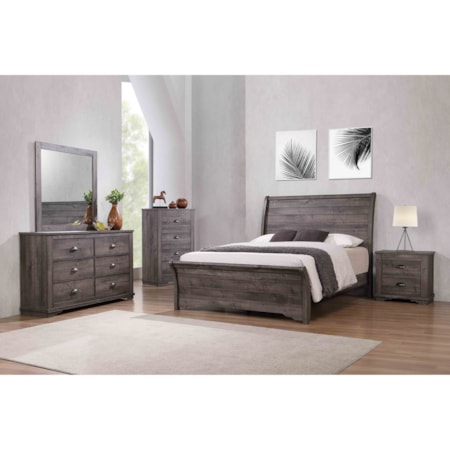 Queen Sleigh Bed