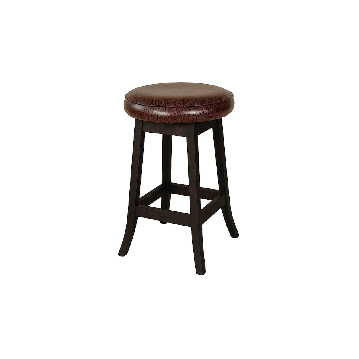 Dover Road Bronson Bar Stool with Leather
