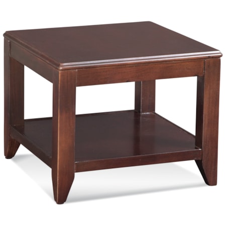 Cube Ottoman with Wood Top